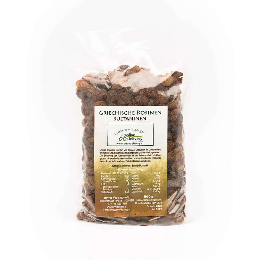 Sultanas Raisins 500 gr